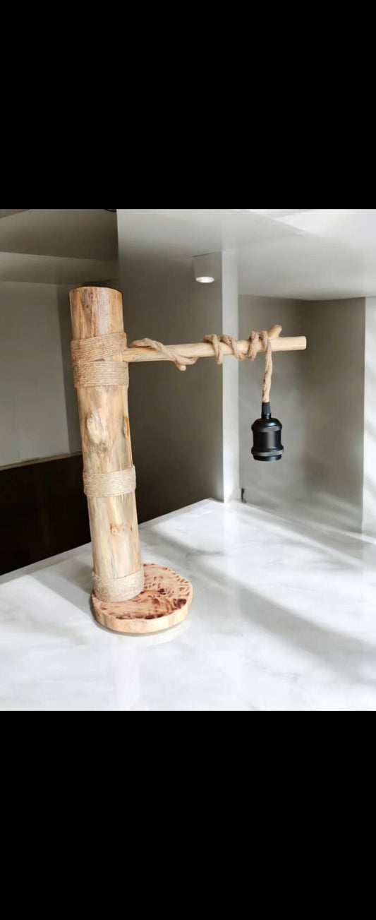 lampe bois flotté