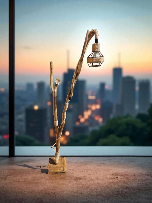 Luminaire en bois flotté